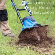 Hyundai HYT1050E 1050W 360mm Electric Garden Tiller / Cultivator / Rotavator