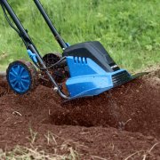 Hyundai HYT1500E 1500W 450mm Electric Garden Tiller, Cultivator, Rotavator and Rototiller