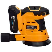 JCB 18V Cordless Orbital Sander 125mm with 2x 2.0Ah Batteries in 20" Kit Bag - 21-18OS-2-BG