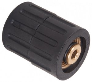 M22 Female to M22 Female 250 Bar / 3625 Psi - Brass Coupler