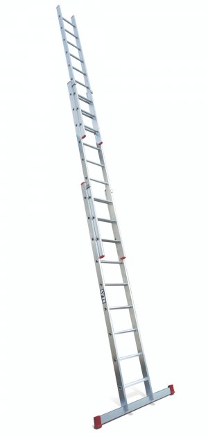 Lyte NBD330 Non-Professional 3 Section Extension Ladder 3×9 Rung