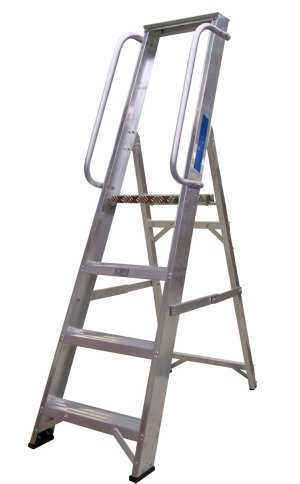 Lyte NESP4 Professional Swingback Stepladder 4 Tread Certified EN131-2 with Handrails