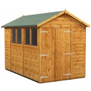 Power 10x6 Apex Garden Shed - Double Doors