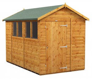 Power 10x6 Apex Garden Shed - Single Door