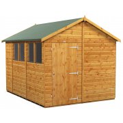 Power 10x8 Apex Garden Shed - Single Door