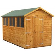 Power 12x6 Apex Garden Shed with Double Doors