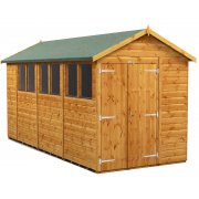 Power 14x6 Apex Garden Shed with Double Doors