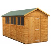 Power 14x6 Apex Garden Shed - Single Door