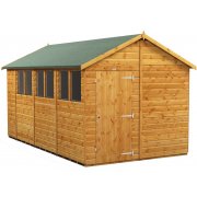 Power 14x8 Apex Garden Shed - Single Door