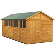 Power 18x8 Apex Garden Shed - Single Door