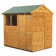 Power 7x5 Apex Garden Shed - Single Door