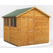 Power 8x8 Apex Garden Shed - Single Door