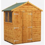 Power Apex 4x6 Garden Shed with Double Doors