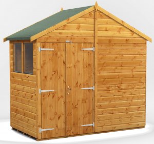 Power Apex 4x8 Garden Shed with Double Doors