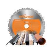 Evolution R210CMS+ 210mm 1200w Compound Mitre Saw With TCT Multi-Material Cutting Blade 230v