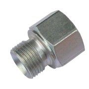 Reducing bush - 3/8" BSP Male to 1/4" BSP Female - Plated Steel