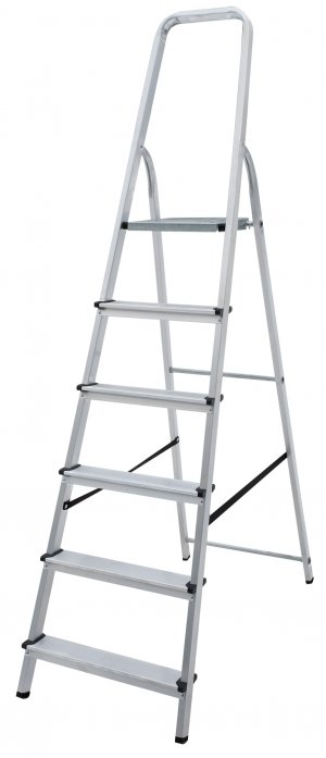 Lyte NENPL6 Professional Aluminium Platform Stepladder with 6 Treads EN131-2